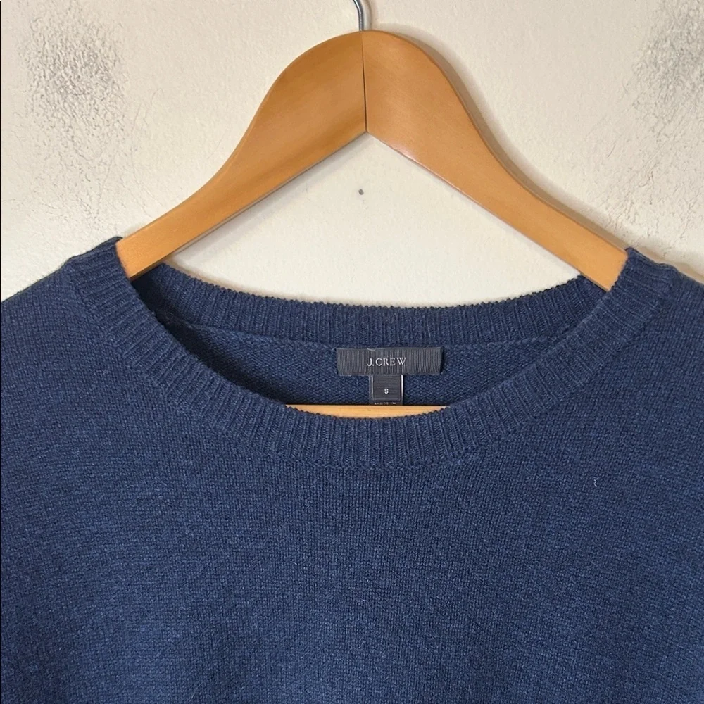 J. Crew Women’s Navy Blue Crewneck Sweater 100% Wool Size S